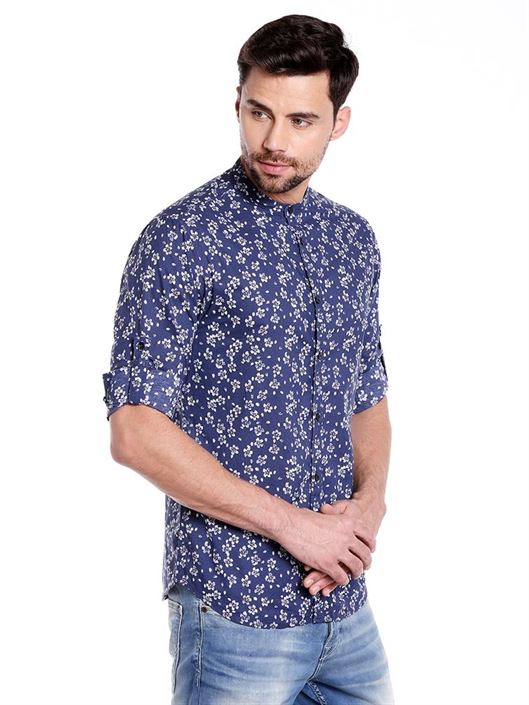 Jack & Jones Men Casual Wear Printed Shirt